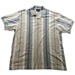 Trader Bay Mens Golf Polo Shirt Size 2XLT Short Sleeve Striped Casual Atheleisur